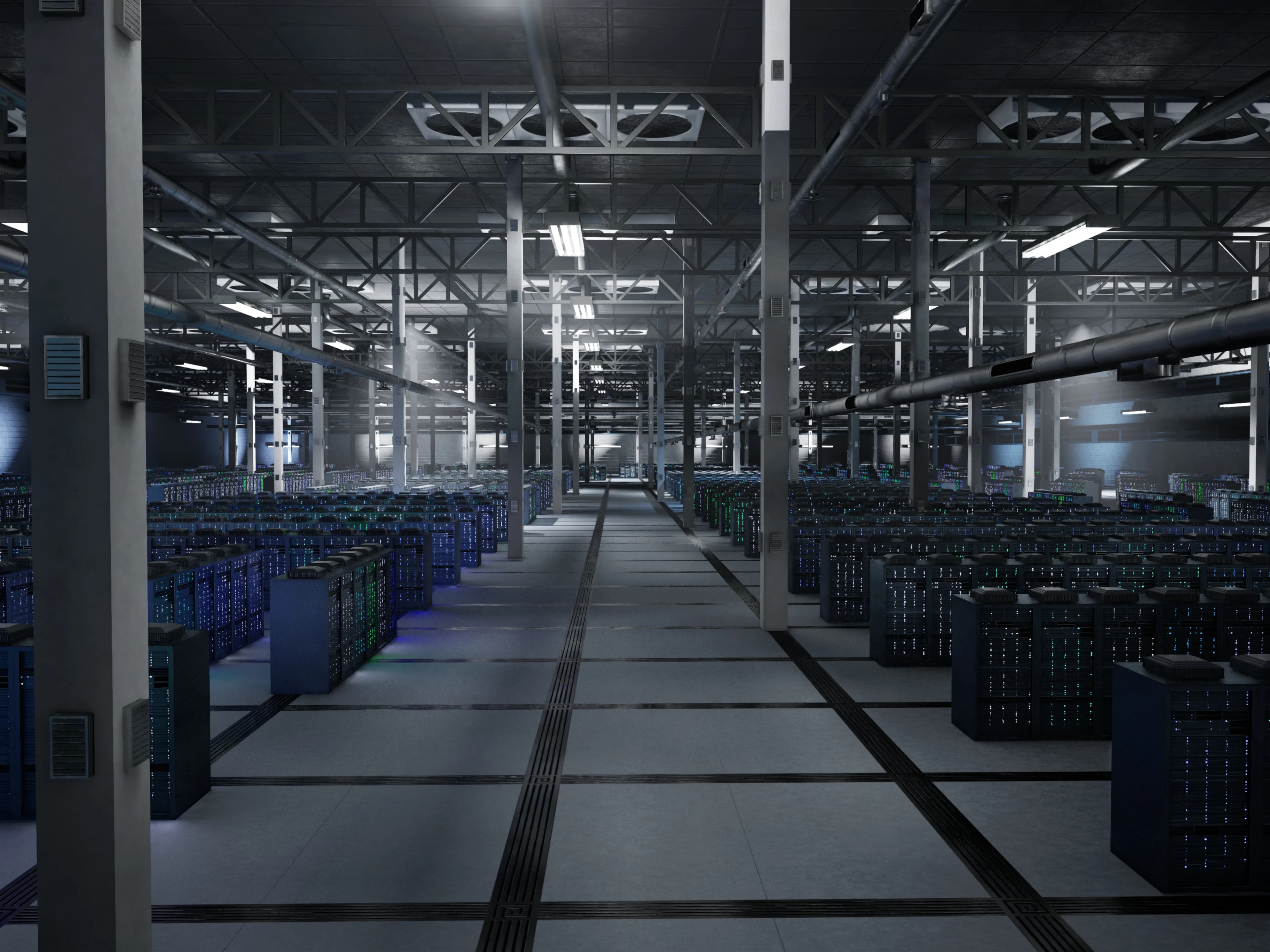 Salle de serveurs pour hébergement de jeux